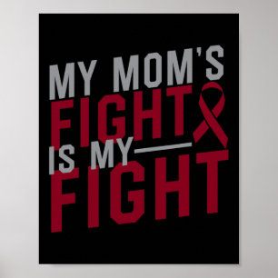 Póster La lucha de mi mamá es la guerra de anemia falcifo
