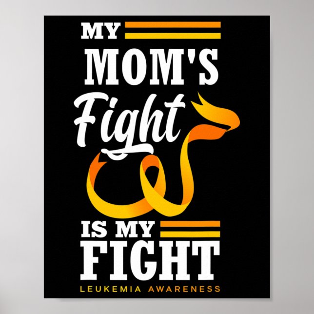 Póster La lucha de mi mamá es leucemia de mi hija (Frente)