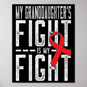 Póster La lucha de mi nieta es contra el cáncer de sangre