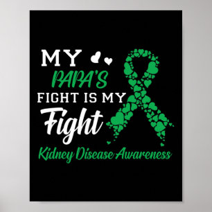 Póster La lucha de mi papá es contra mi enfermedad renal