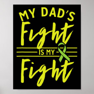 Póster La lucha de mi papá es la guerra contra la enferme