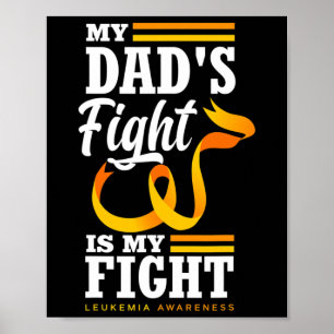 Póster La lucha de mi papá es la leucemia de mi hija a
