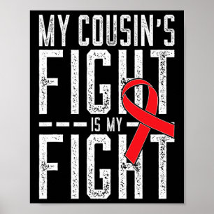 Póster La lucha de mi primo es mi lucha contra el cáncer 