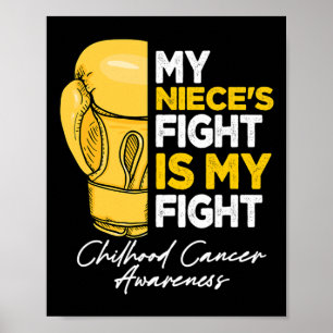 Póster La lucha de mi sobrina es contra el cáncer infanti