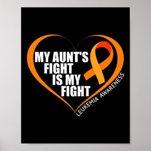Póster La lucha de mi tía es mi lucha contra la leucemia