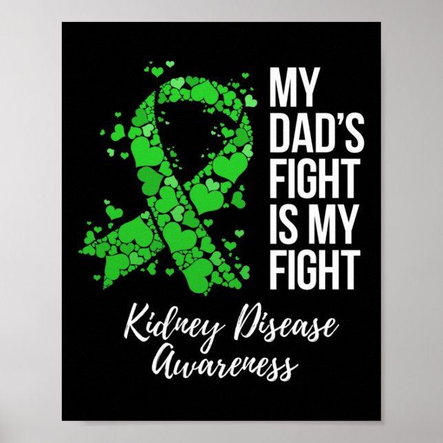 Póster La lucha de papá es la conciencia de mi enfermedad (Frente)
