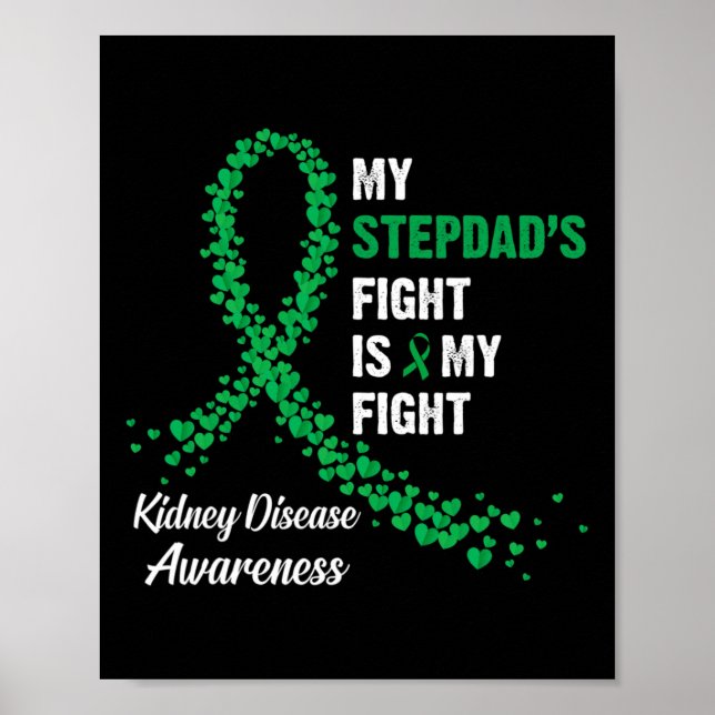 Póster La lucha de Stepdad contra la enfermedad renal (Frente)