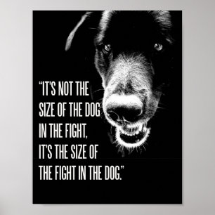 Póster La Lucha En El Poster Perro