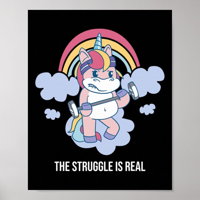 Póster La lucha es el verdadero poder de entrenamiento de (Frente)