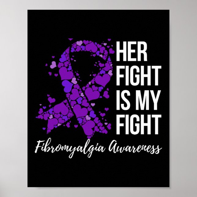 Póster La lucha es mi lucha contra la Fibromialgia Concie (Frente)