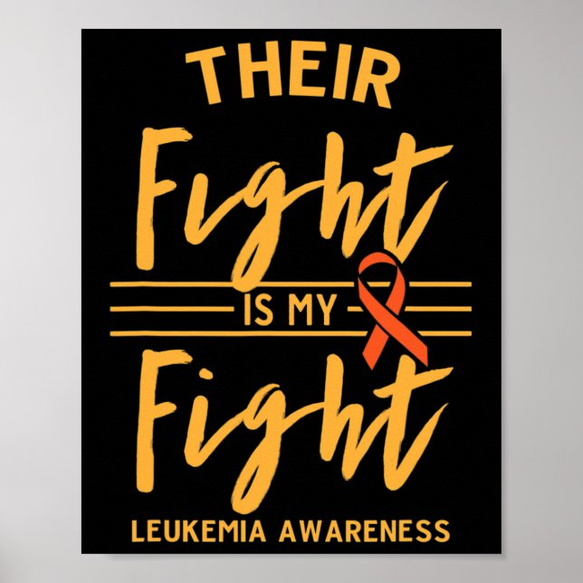 Póster La lucha es mi lucha contra la leucemia (Frente)