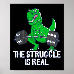 Póster La Lucha Es Realmente Graciosa El Entrenamiento De