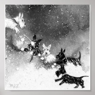 Póster La lucha por la nieve en Escocia