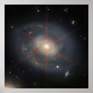 Póster La Luminosa Galaxia NGC 7469 | JWST