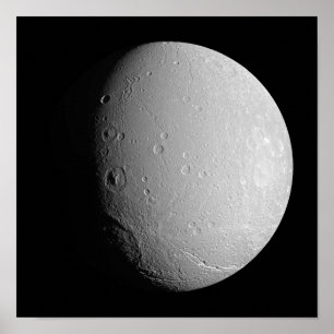 Póster La luna Dione 2 de Saturn