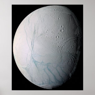 Póster La luna Enceladus 3 de Saturn
