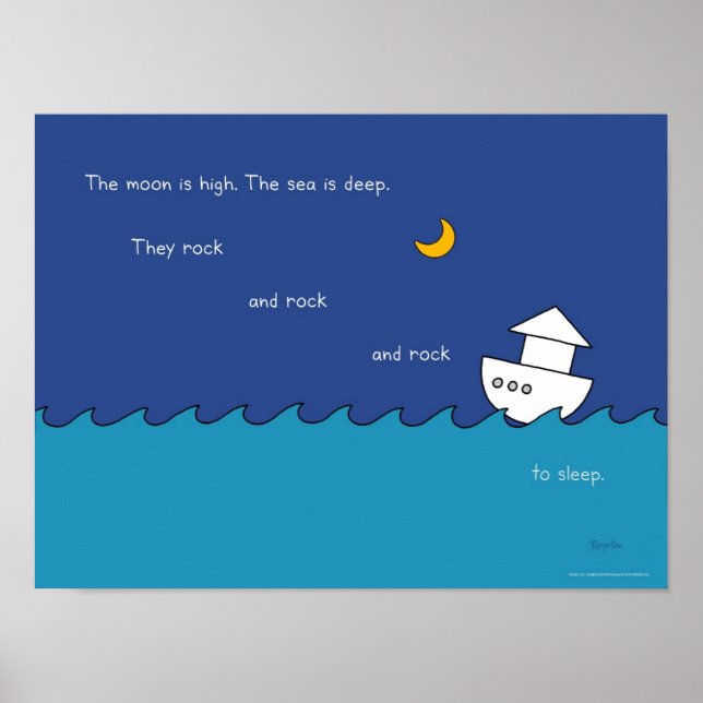 Póster LA LUNA ES ALTA poster de Sandra Boynton (Frente)