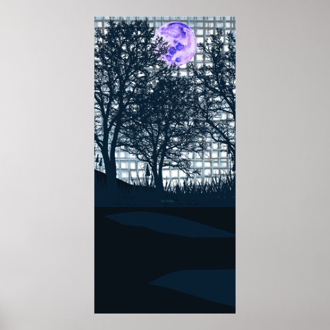 Póster La Luna Púrpura (Frente)