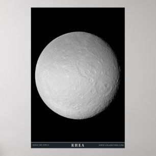 Póster La luna Rhea de Saturn