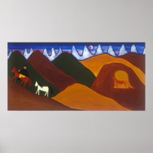 Póster La Luna y el Puma despidiendo