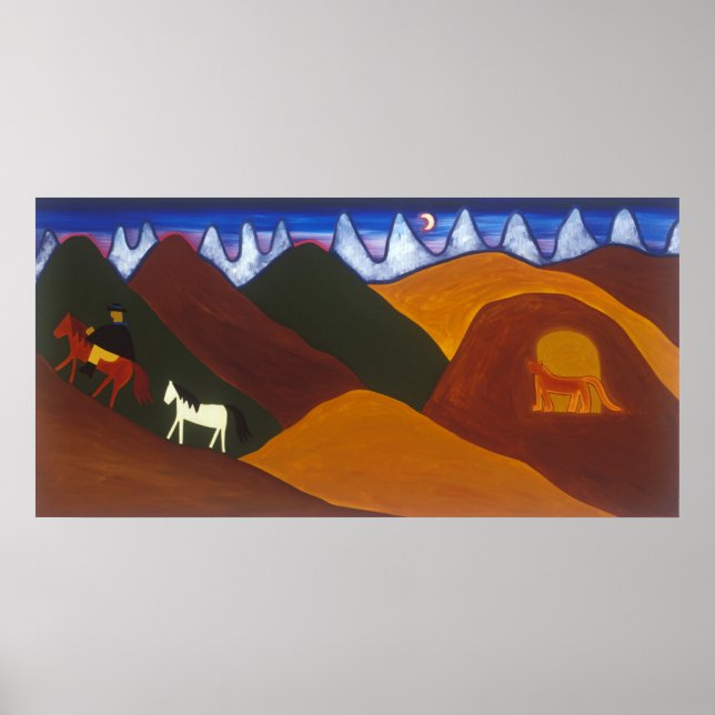 Póster La Luna y el Puma despidiendo (Frente)