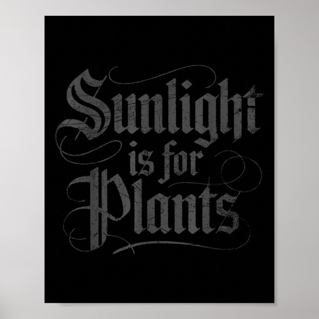 Póster La luz del sol es para las plantas  (Frente)