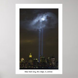 Póster La luz del tributo en el World Trade Center
