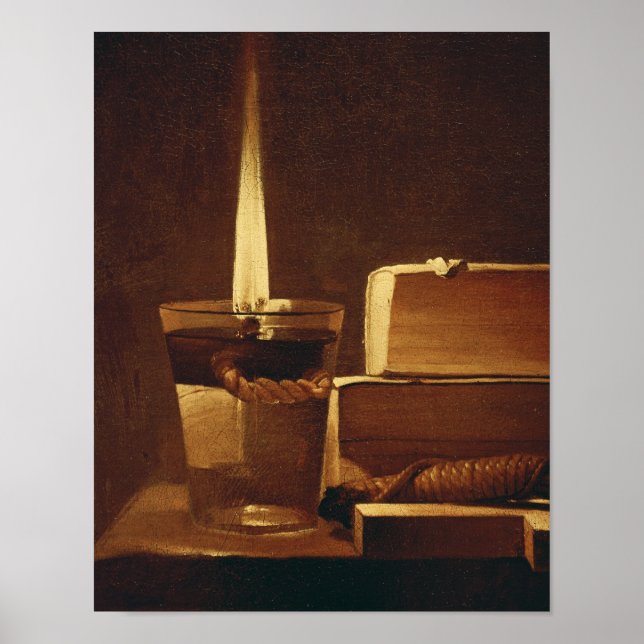 Póster La luz nocturna, 1630-35 (Frente)