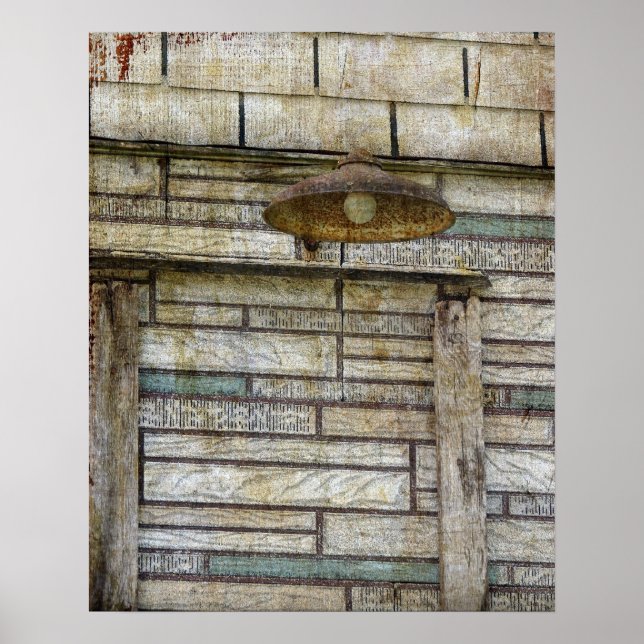 Póster La luz sobre la casa abandonada (Frente)