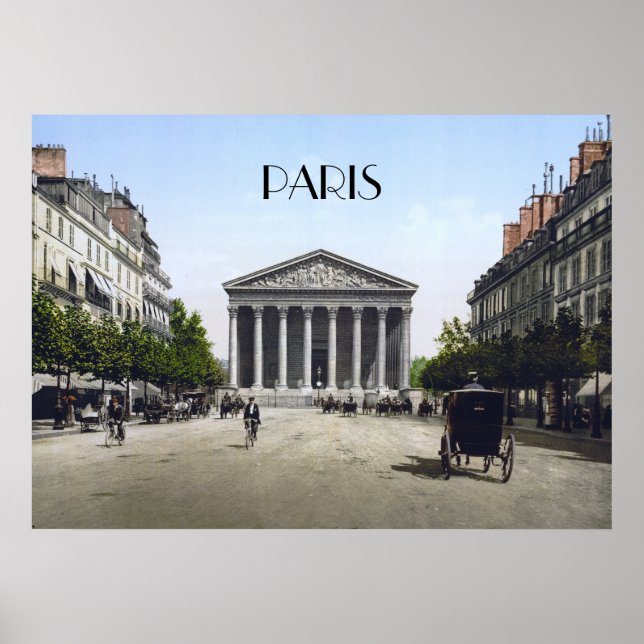 Póster La Madeleine en París (Frente)