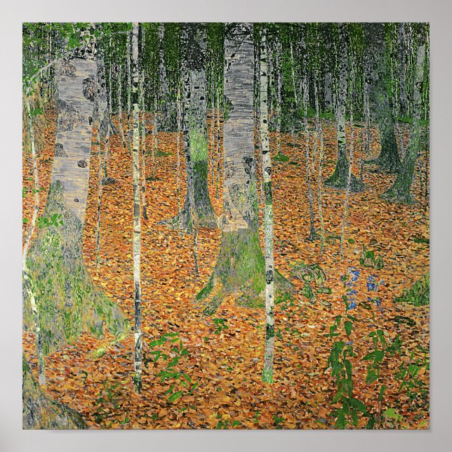 Póster La madera de Birch, 1903 (Frente)