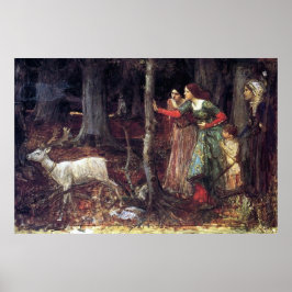Póster La Madera Mística de John William Waterhouse