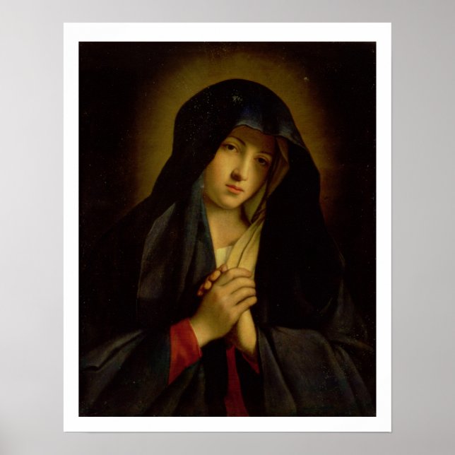 Póster La Madonna de Tristeza (aceite de lona) (Frente)