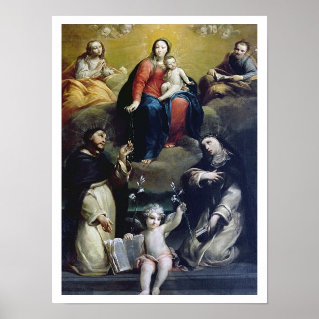 Póster La Madonna del Rosario con Dominic Sur, Catheri (Frente)