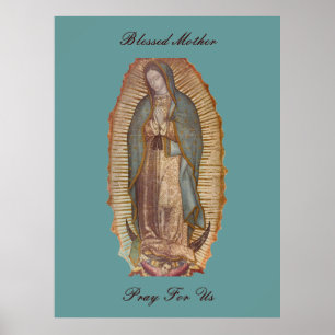 PÓSTER LA MADRE BENDICADA REZA POR NOSOTROS (EXTRA GRAN 4