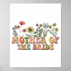 Póster La Madre De La Novia Retro Bachelorette Party W