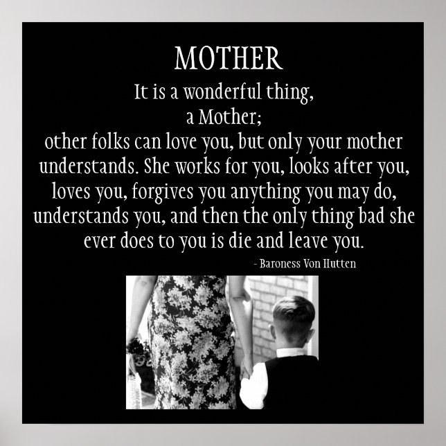 Póster La Madre Es Algo Maravilloso. (Frente)