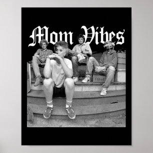 Póster La madre retro de 90 vibes el día de la madre mató
