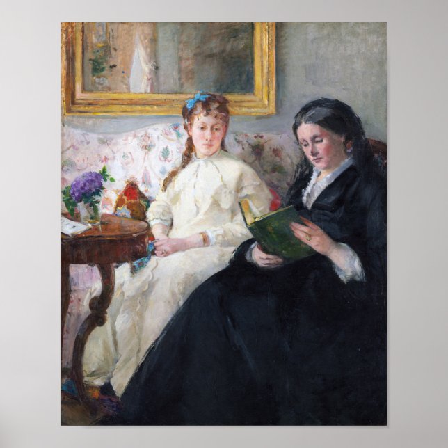 Póster La madre y hermana del artista Berthe Moriso (Frente)