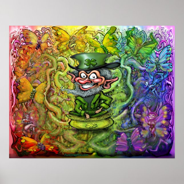 Póster La magia del arcoiris de St. Patrick (Frente)
