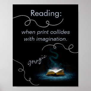 Póster La magia del Poster de la lectura de la alfabetiza