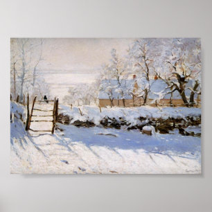 Póster La Magpie, la famosa pintura de Monet