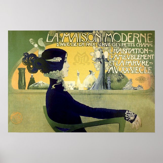 Póster La Maison Moderne Art Nouveau Print de Orazi (Frente)