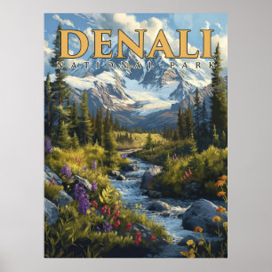 Póster La Majestad de Denali - Una aventura en un parque