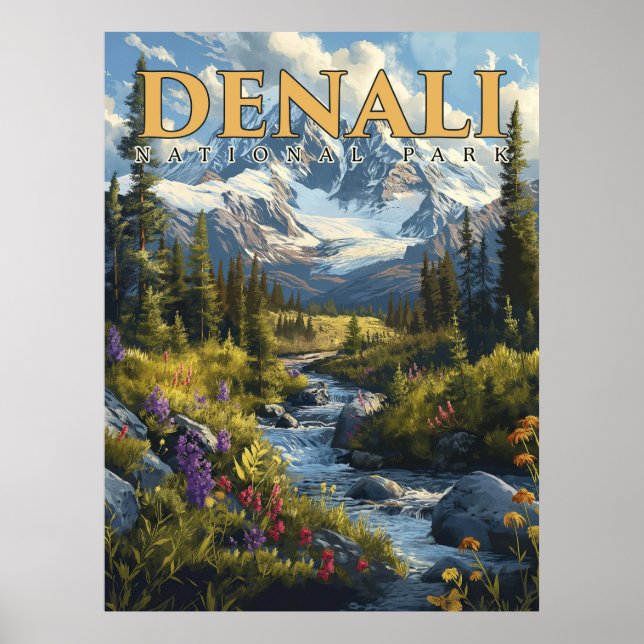 Póster La Majestad de Denali - Una aventura en un parque  (Frente)