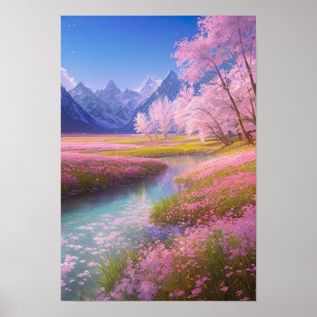 Póster La majestuosa calma de la naturaleza (Frente)