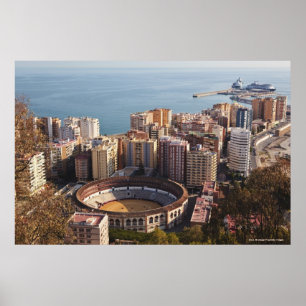 Póster La Malagueta Bullring And Port