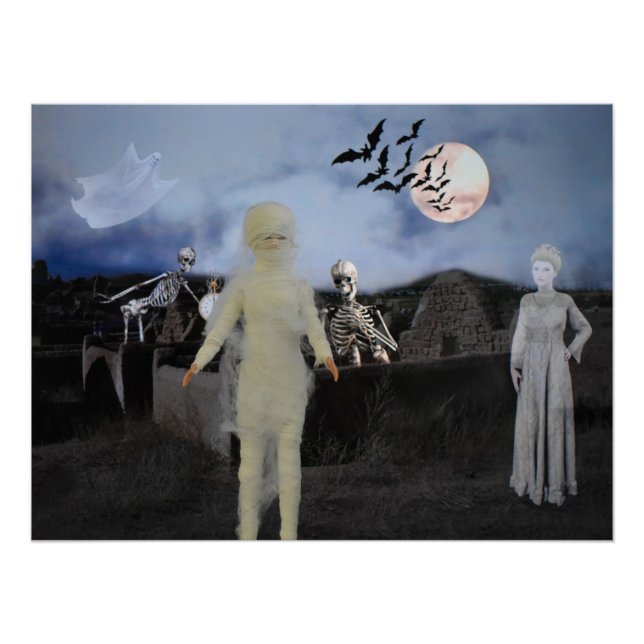 Póster La mamá y los amigos. Halloween (Anverso)