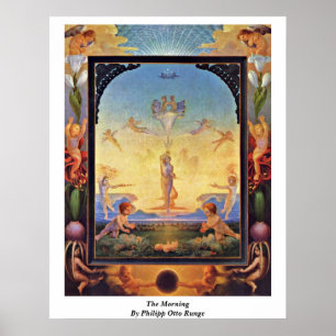 Póster La Mañana Por Philipp Otto Runge