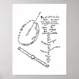Póster La Mandoline, l'oeillet et le bambou, Apollinaire